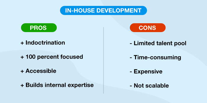 Exploring the Pros and Cons of In-House Development