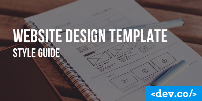 Website Design Template Style Guide