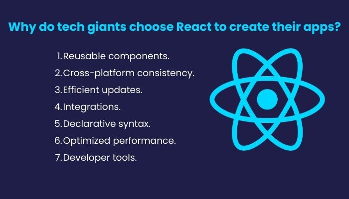 Why do tech giants choose React to create their apps